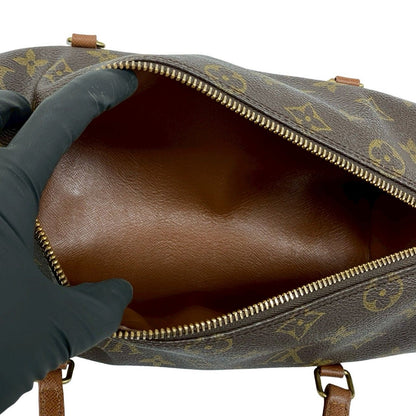 Louis Vuitton Vintage Papillon 26 Monogram Leather Mini Boston Bag Brown — view 9