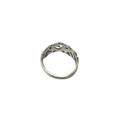 Tiffany & Co Vintage Loving Heart Ring 925 Sterling Silver — view 6