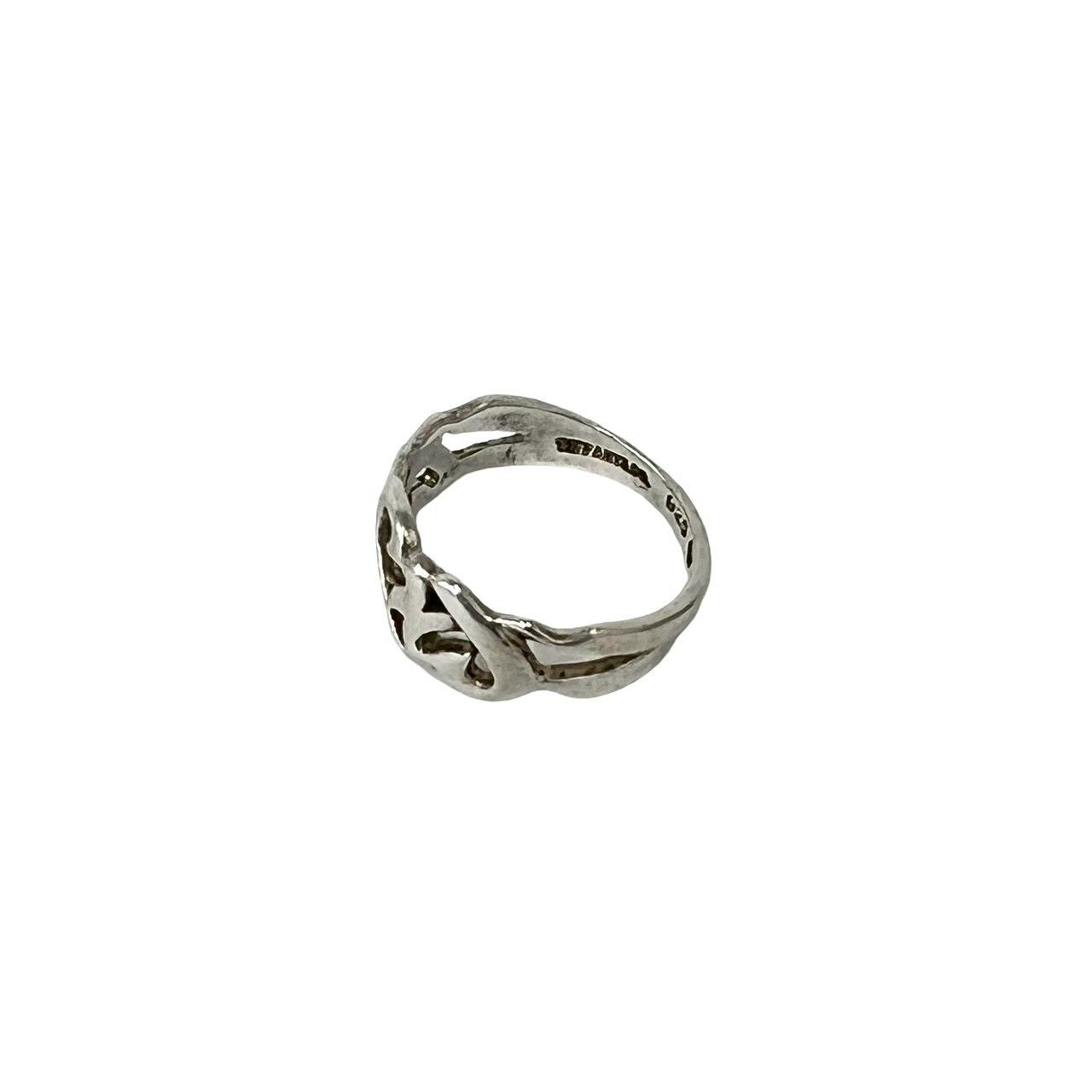 Tiffany & Co Vintage Loving Heart Ring 925 Sterling Silver — view 4
