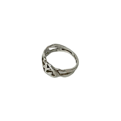 Tiffany & Co Vintage Loving Heart Ring 925 Sterling Silver — view 4