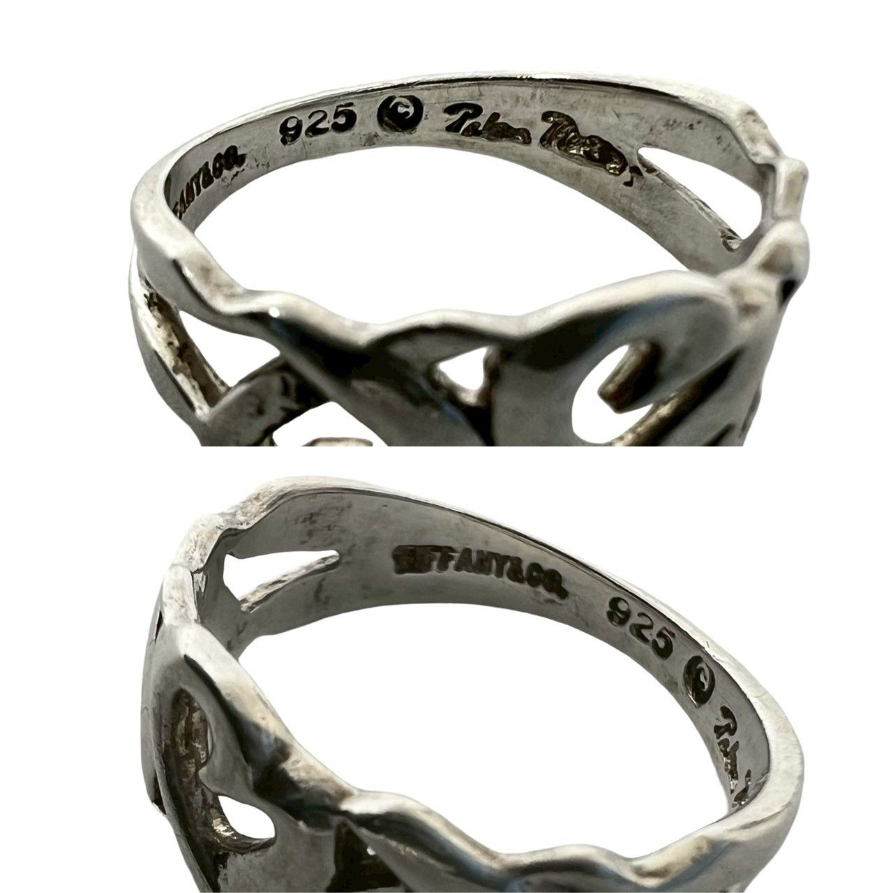 Tiffany & Co Vintage Loving Heart Ring 925 Sterling Silver — view 3