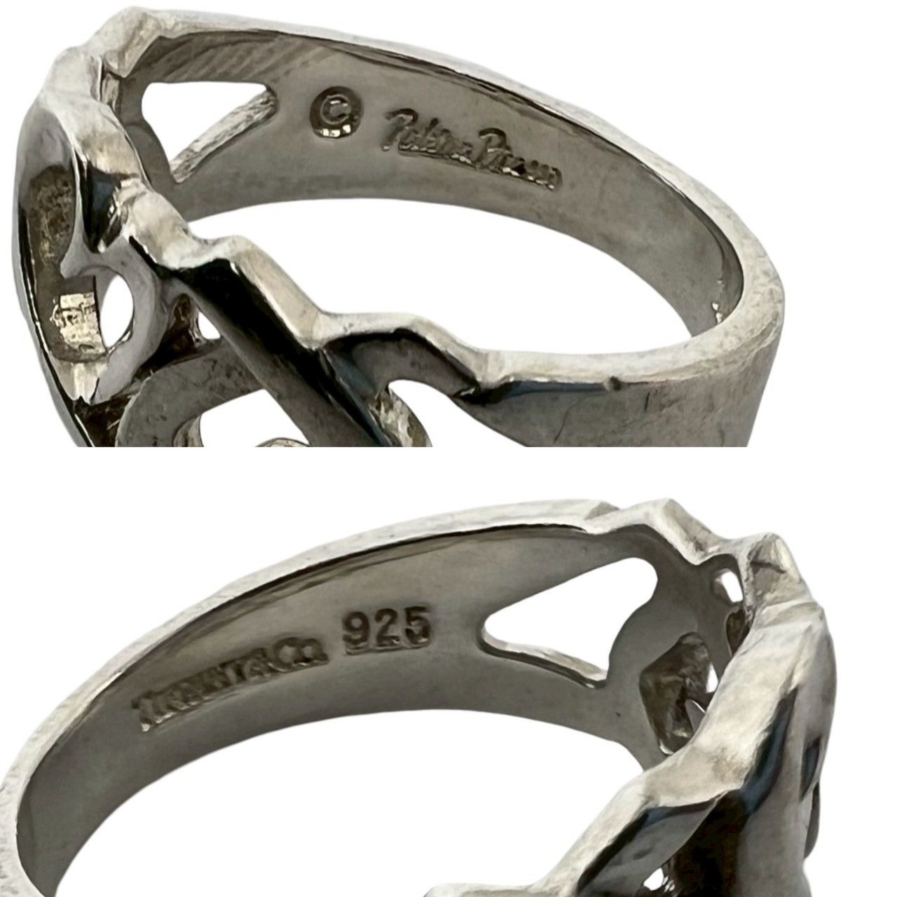 Tiffany & Co Vintage Loving Heart Ring 925 Sterling Silver — view 3