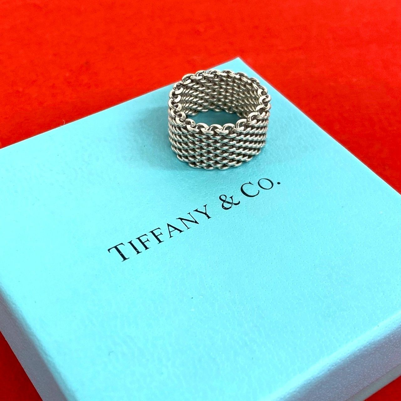 Tiffany & Co Vintage Somerset Ring 925 Sterling Silver