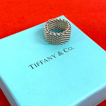 Tiffany & Co Vintage Somerset Ring 925 Sterling Silver