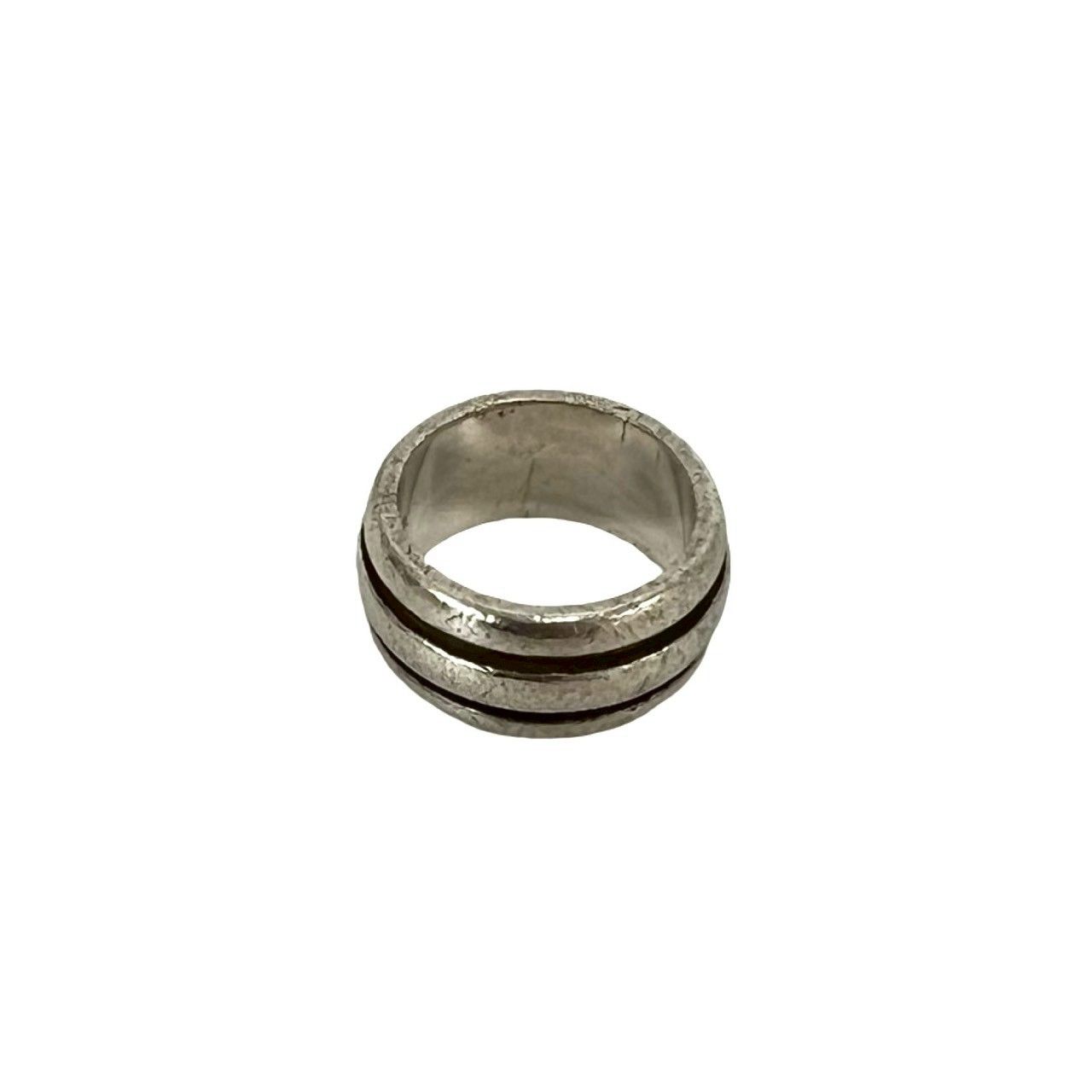 Tiffany & Co Vintage Grooved Double Line Ring 925 Sterling Silver — view 4