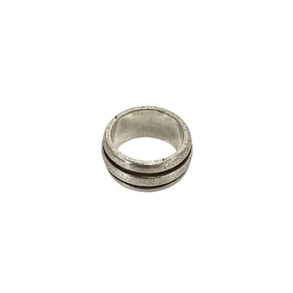 Tiffany & Co Vintage Grooved Double Line Ring 925 Sterling Silver — view 6