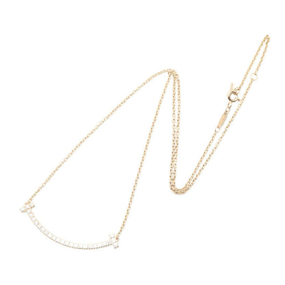 Tiffany & Co Necklace T Smile Diamond 41 46 cm 18k Pink Gold — view 2