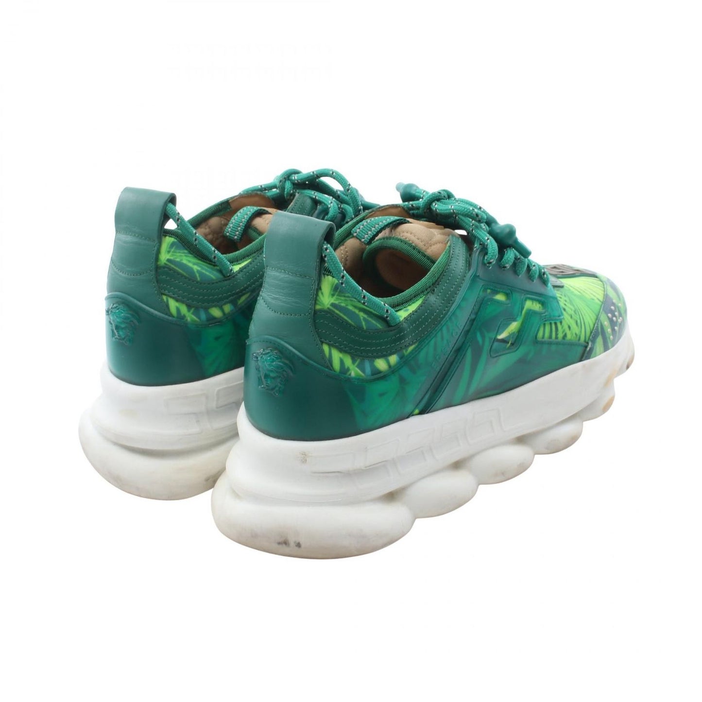Versace Sneakers Chain Reaction Jungle Print Leather — view 2