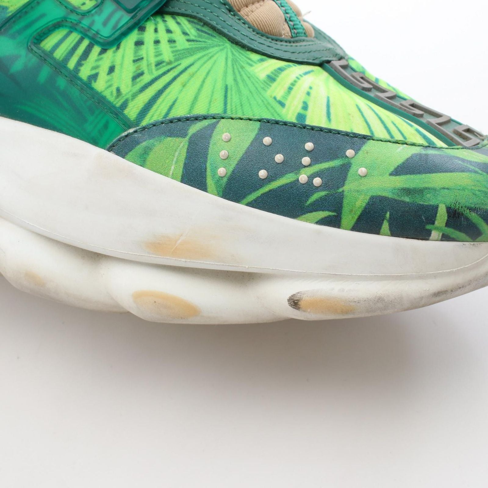 Versace Sneakers Chain Reaction Jungle Print Leather — view 9