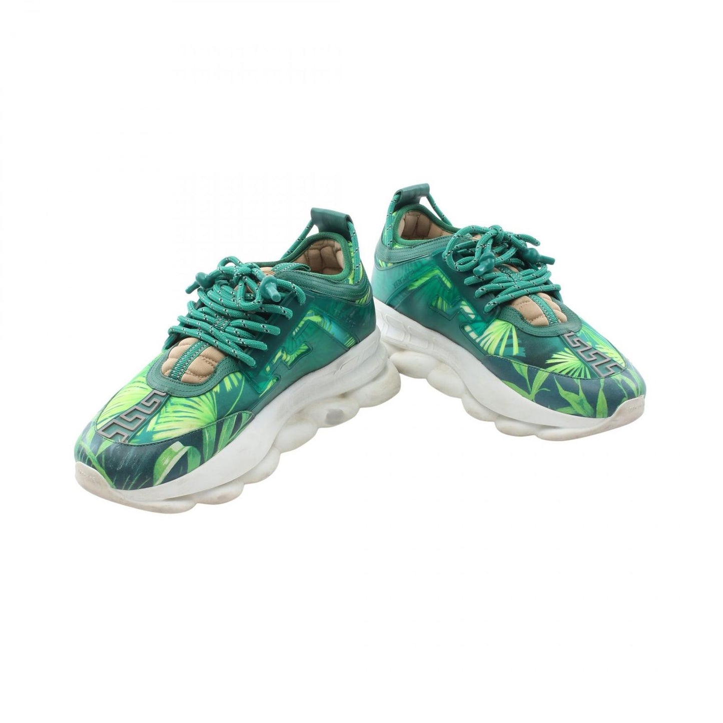 Versace Sneakers Chain Reaction Jungle Print Leather — view 3