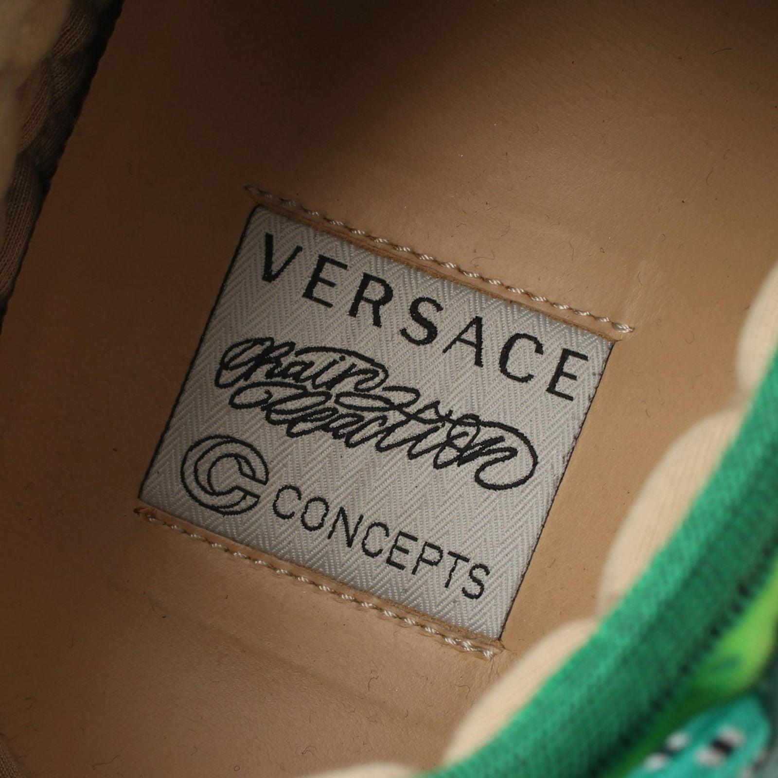 Versace Sneakers Chain Reaction Jungle Print Leather — view 5