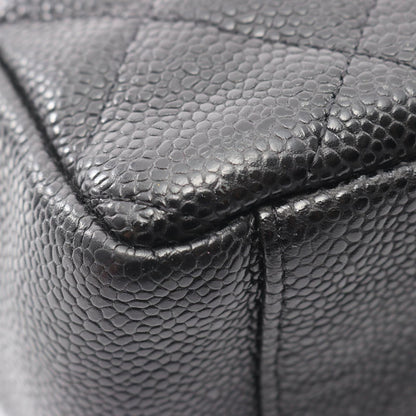 Chanel Tote Quilted Petite Shopping PST Black Caviar Leather Chain — view 7