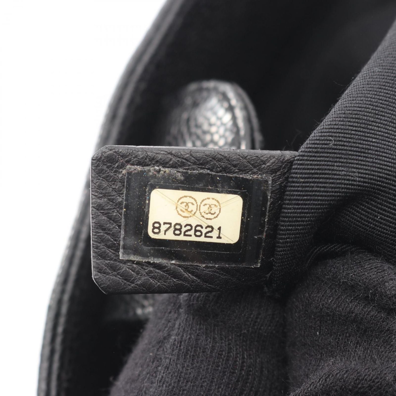 Chanel Tote Quilted Petite Shopping PST Black Caviar Leather Chain — view 5