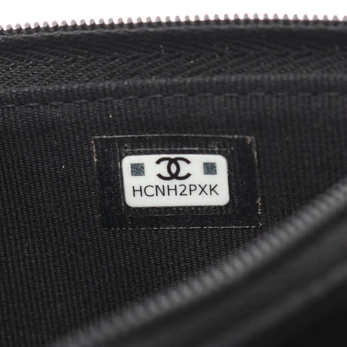 Chanel Shoulder Bag Quilted Chain Wallet Black Caviar Leather — view 6