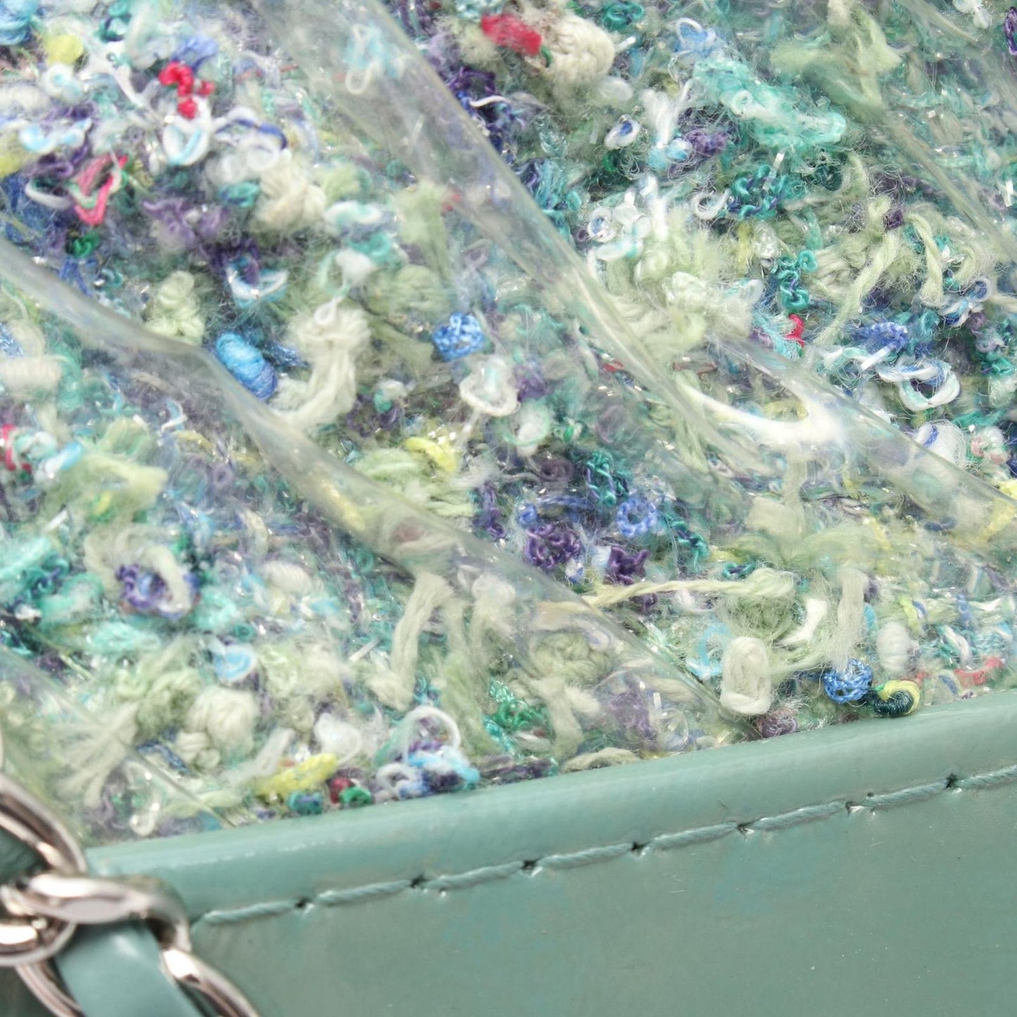 Chanel Backpack Gabriel de Small Emerald Green Fabric Vinyl — view 9