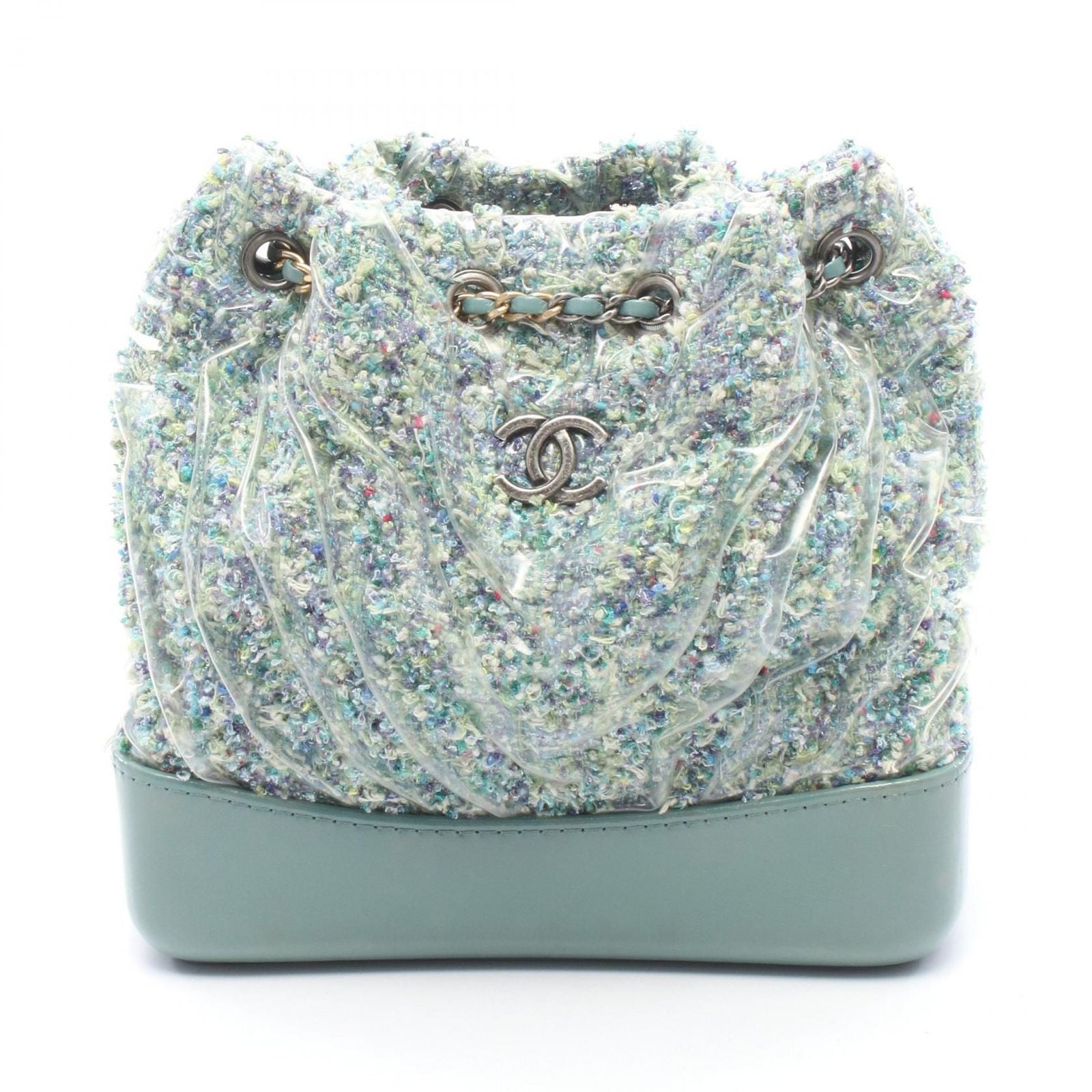 Chanel Backpack Gabriel de Small Emerald Green Fabric Vinyl