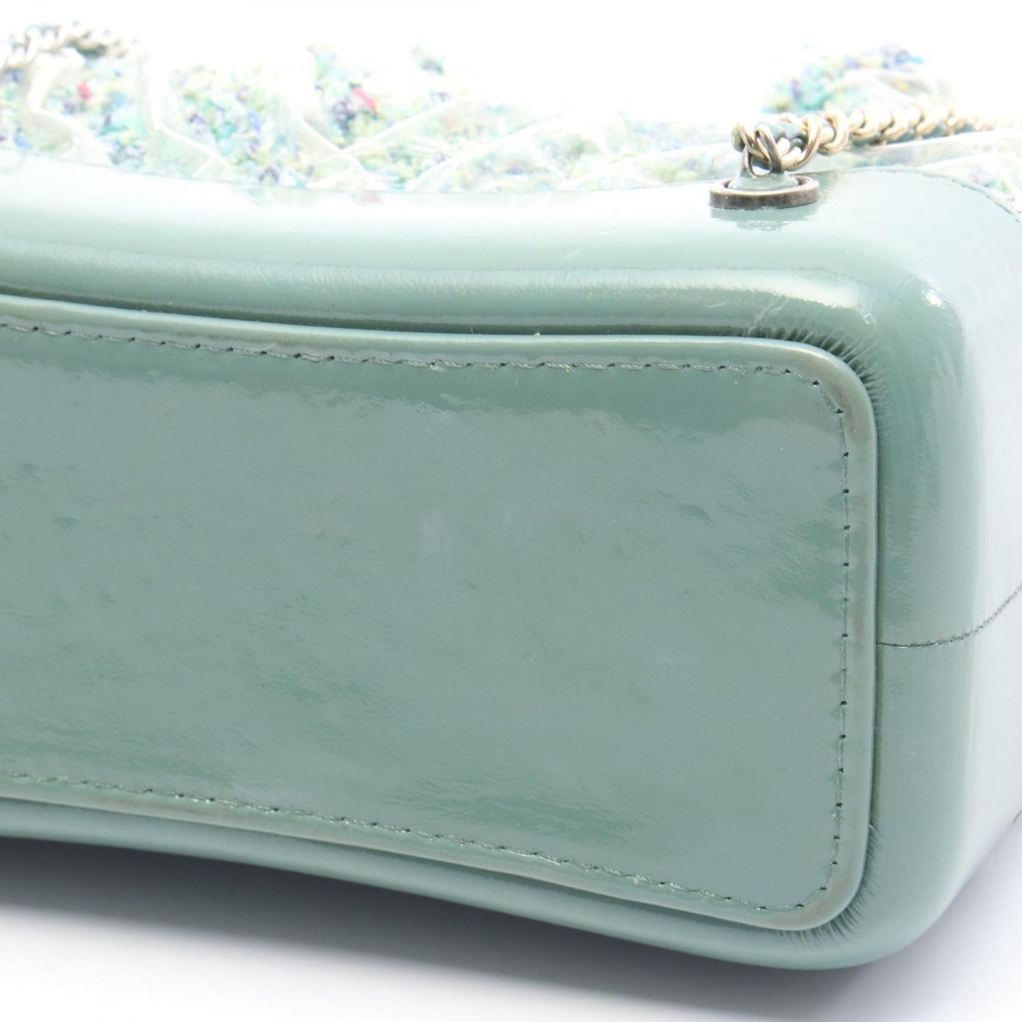 Chanel Backpack Gabriel de Small Emerald Green Fabric Vinyl — view 7
