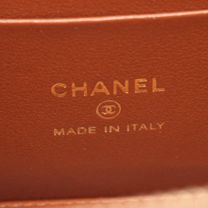 Chanel Shoulder Bag Quilted Vanity Brown Caviar Leather Chain — view 4