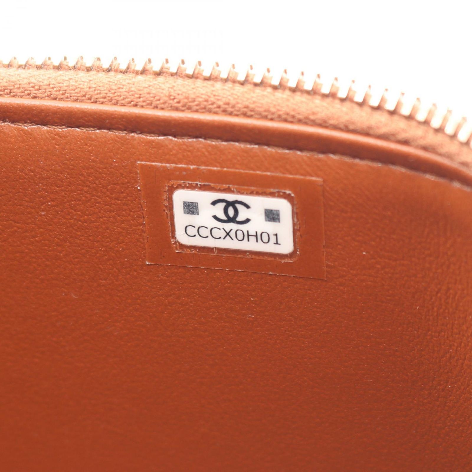 Chanel Shoulder Bag Quilted Vanity Brown Caviar Leather Chain — view 5