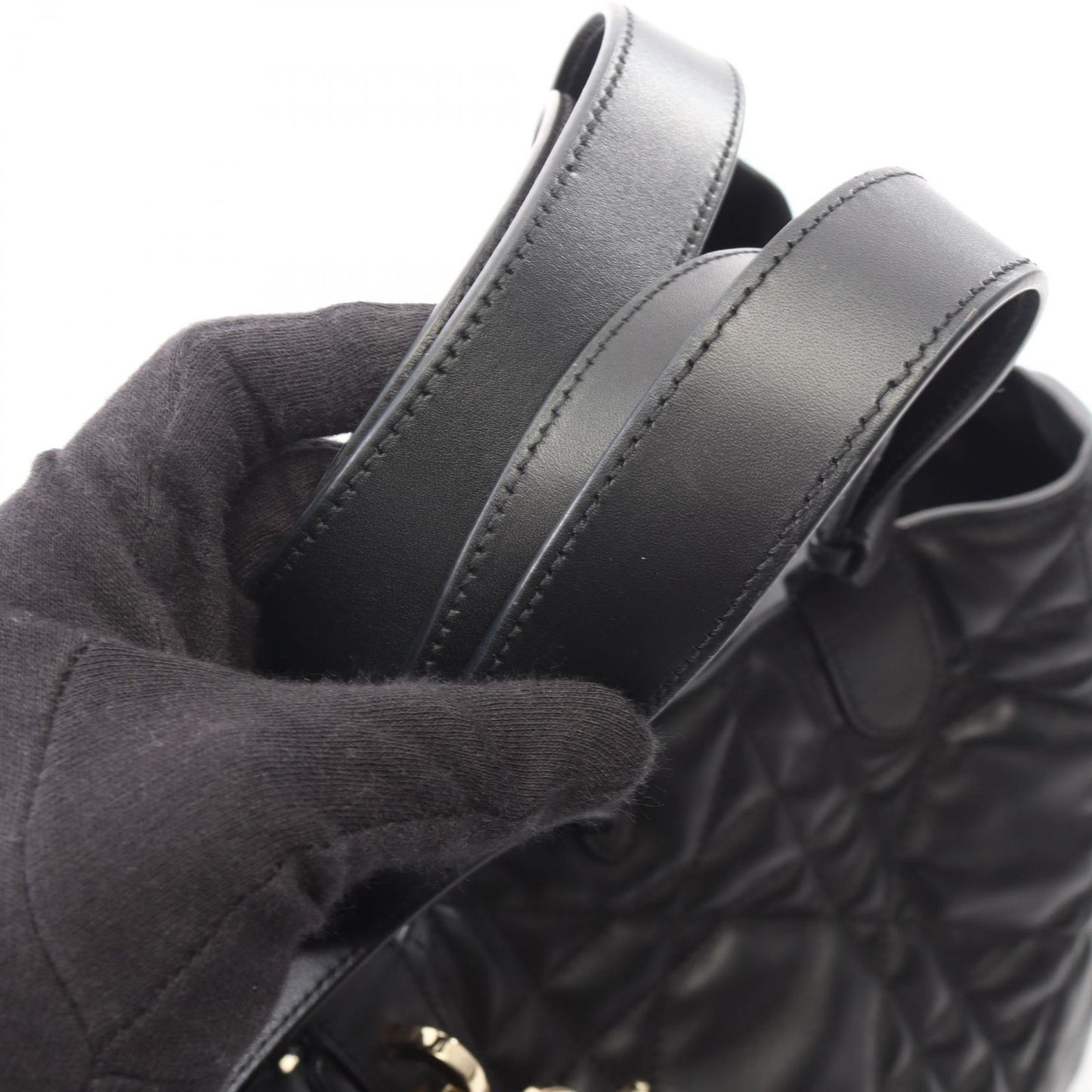 Dior Toujours Bag Large Micro Cannage Black Leather — view 6