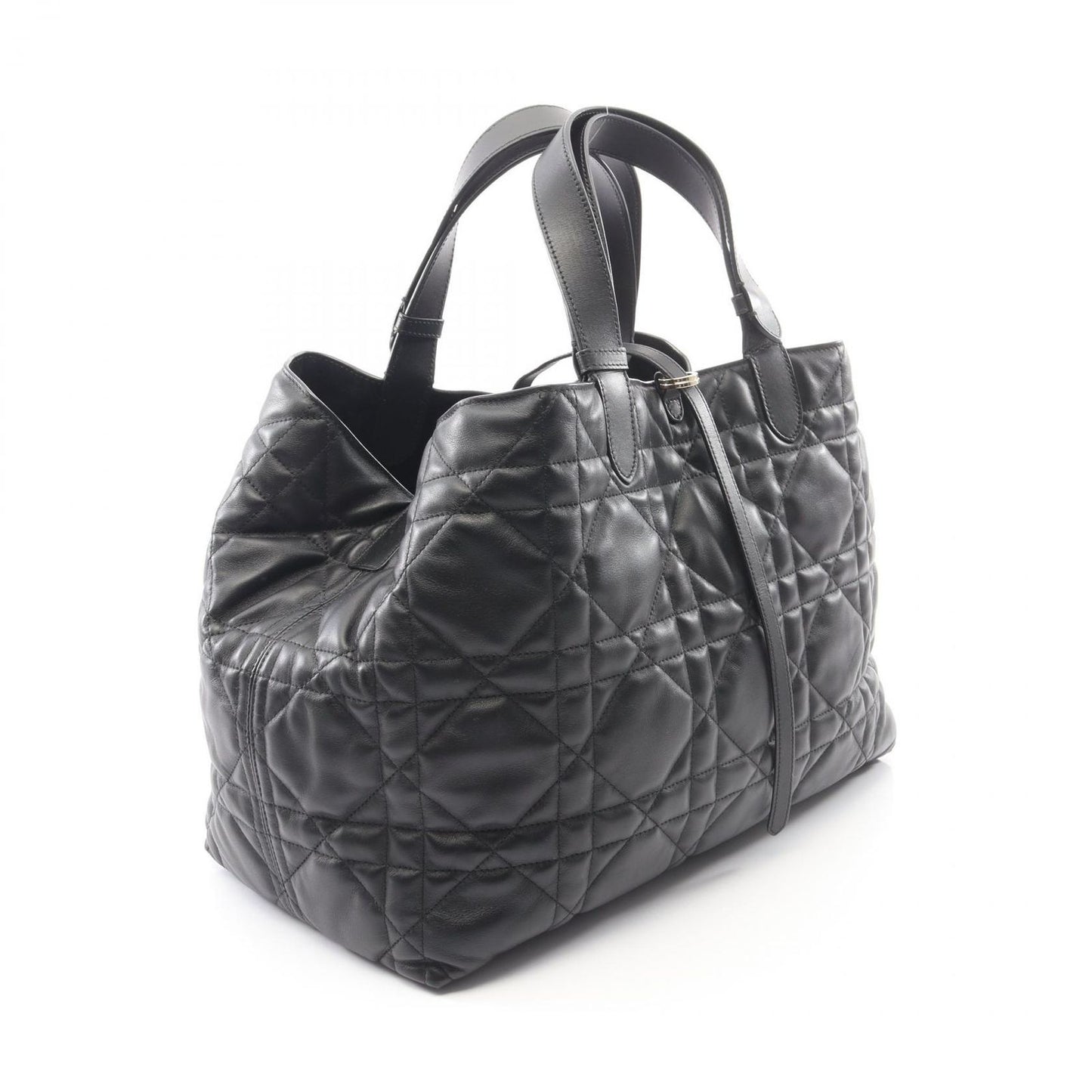 Dior Toujours Bag Large Micro Cannage Black Leather — view 2