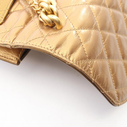 Chanel Shoulder Bag Quilted Small Flap 2-Way Gold Leather Chain — view 8