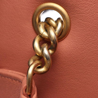 Chanel Shoulder Bag Quilted Pink Leather Chain — view 6