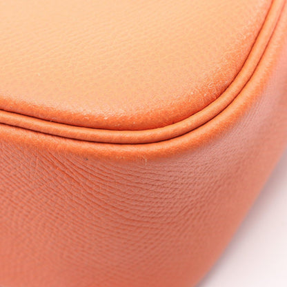Hermes Handbag Plume Elan 28 Orange Leather Calf — view 5