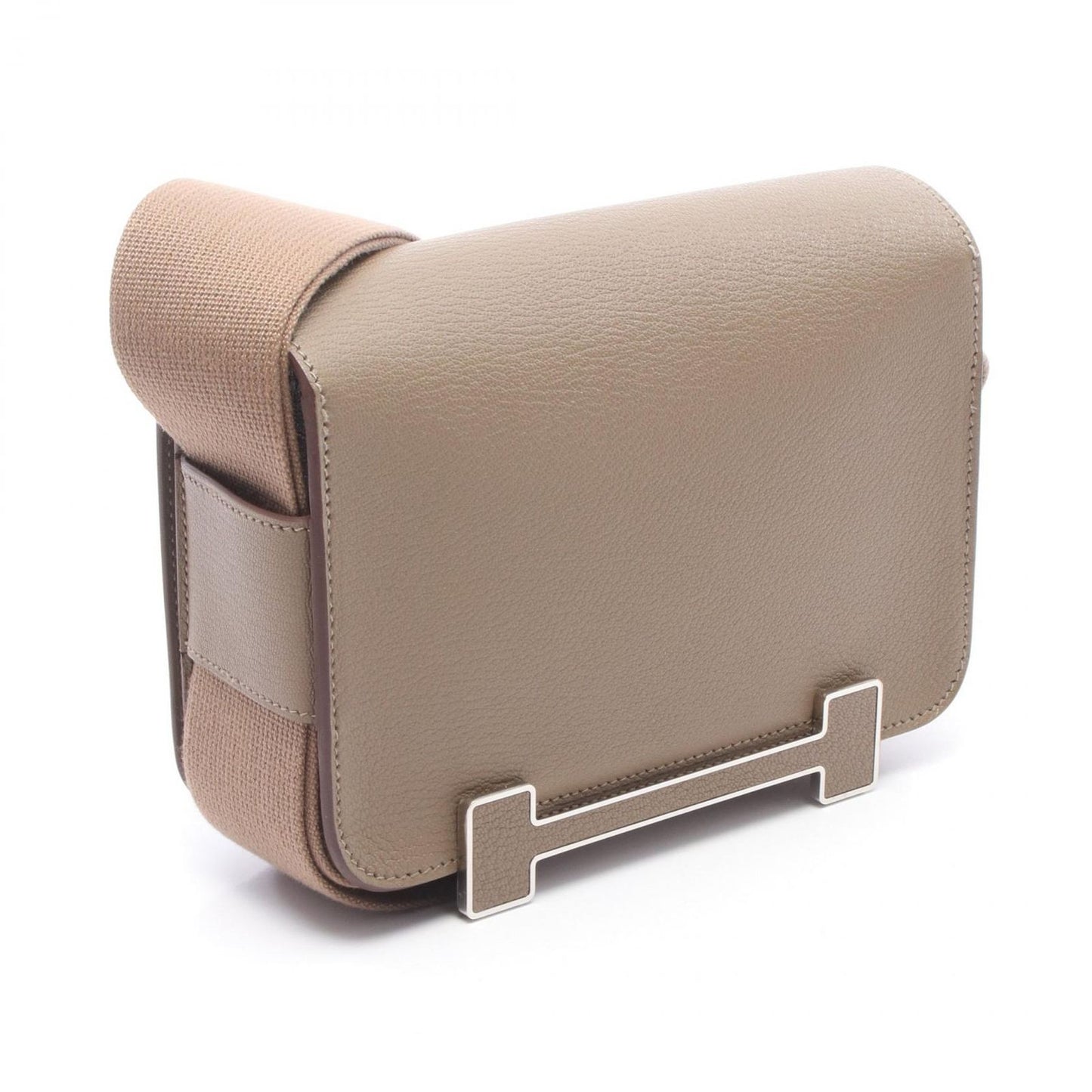 Hermes Shoulder Bag Geta Etoupe Leather — view 2