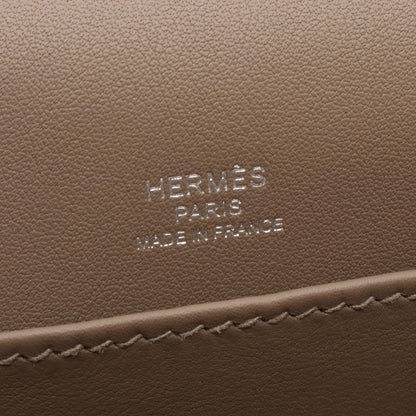 Hermes Shoulder Bag Geta Etoupe Leather — view 4