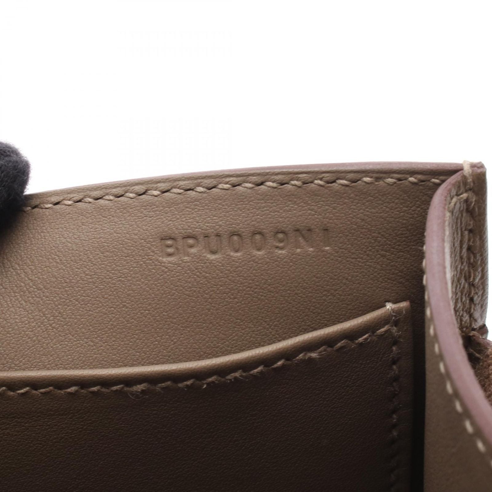 Hermes Shoulder Bag Geta Etoupe Leather — view 5