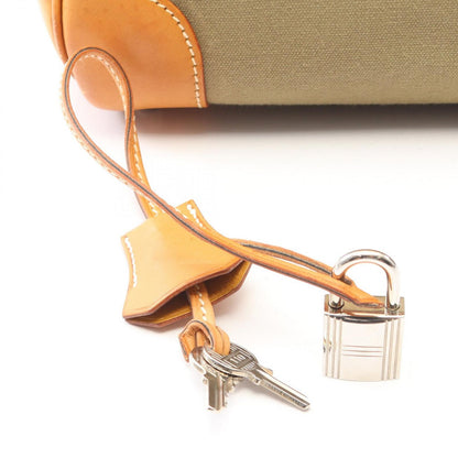 Hermes Handbag Birkin 35 Natural Khaki Canvas Leather — view 6