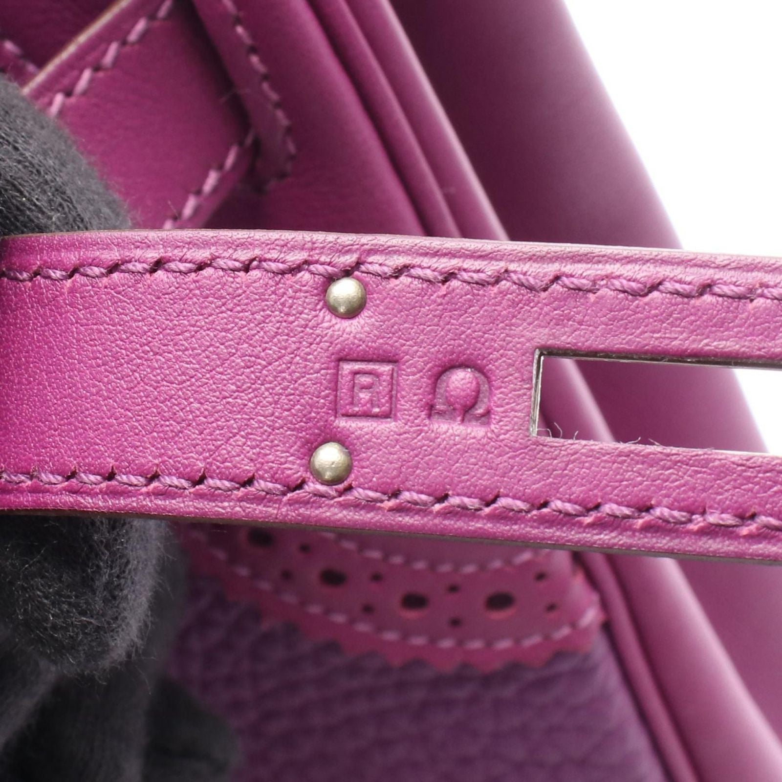 Hermes Handbag Kelly 35 Ghillies Retourne 2-Way Anemone Leather Calf — view 5
