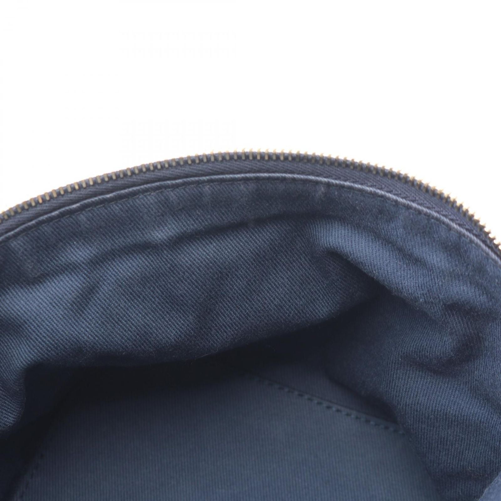 Chanel Shoulder Bag CC Logo Vanity 2-Way Denim Blue Quilted Chain — view 6