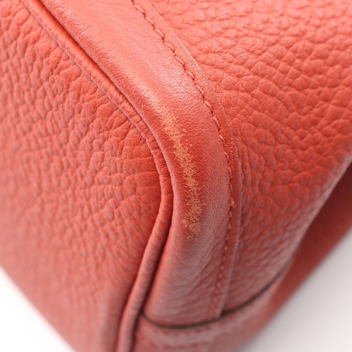 Hermes Tote Garden Party TPM Rouge Ducese Leather Calf — view 7