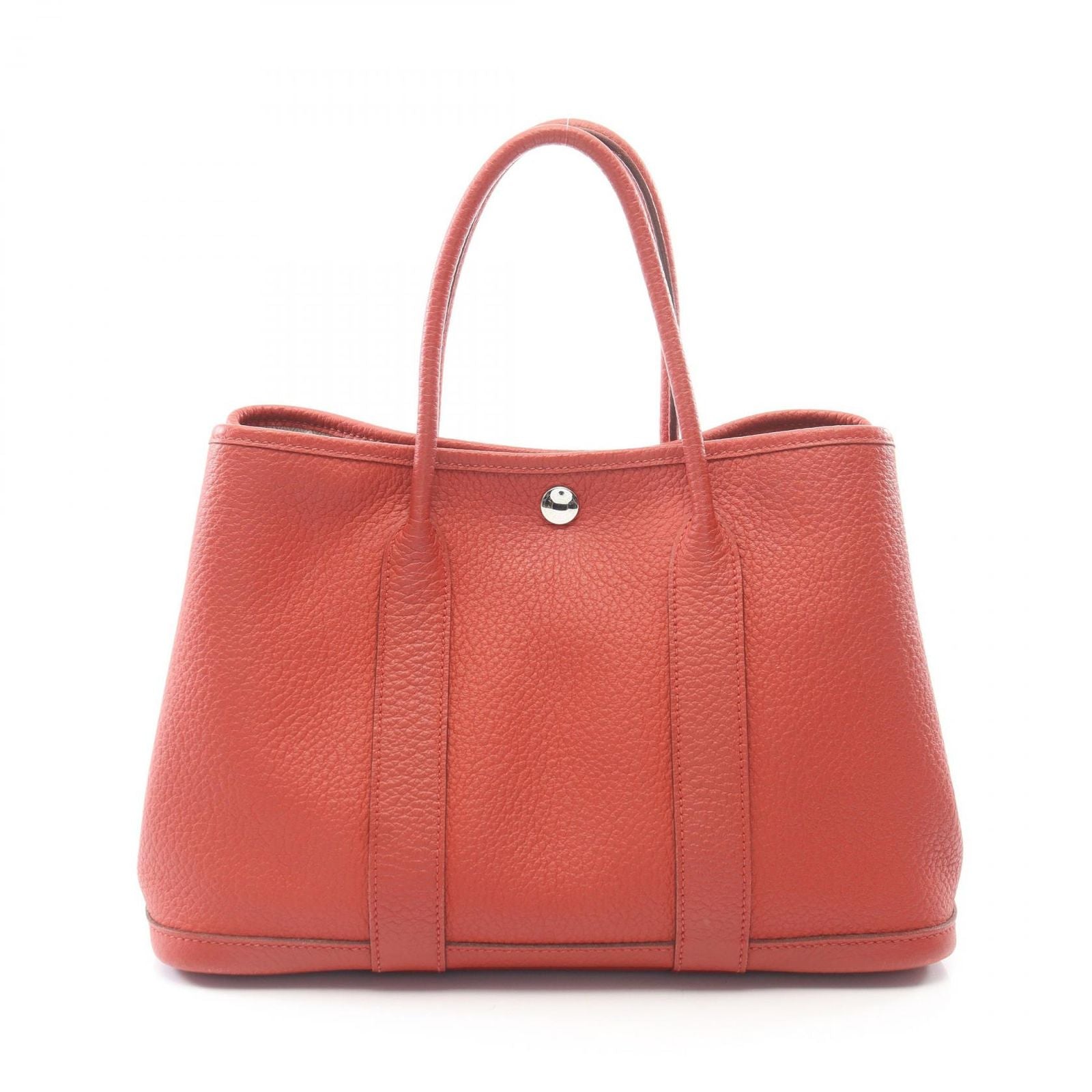 Hermes Tote Garden Party TPM Rouge Ducese Leather Calf