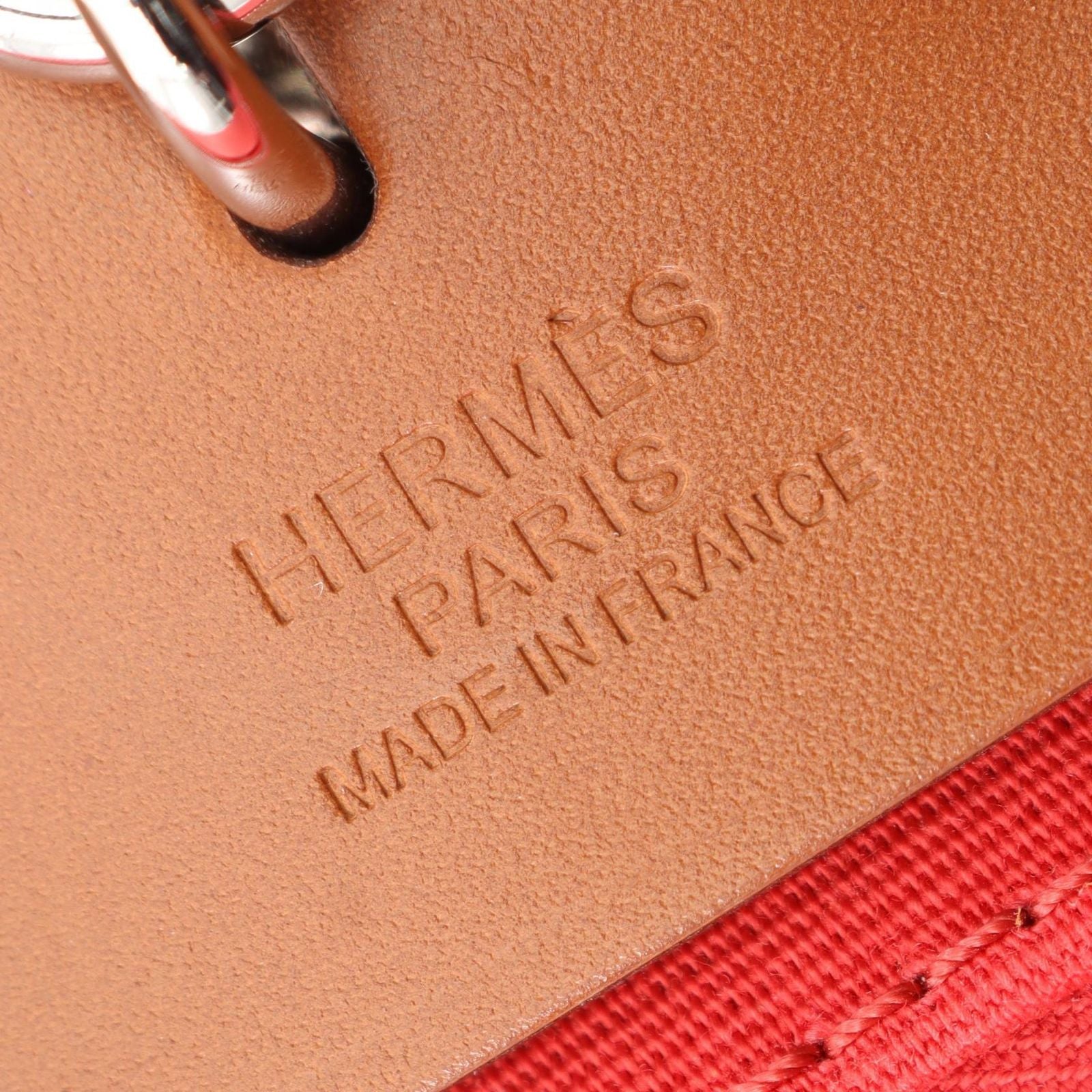 Hermes Handbag Herbag Zip PM 2-Way Rose Natural Canvas Leather — view 4