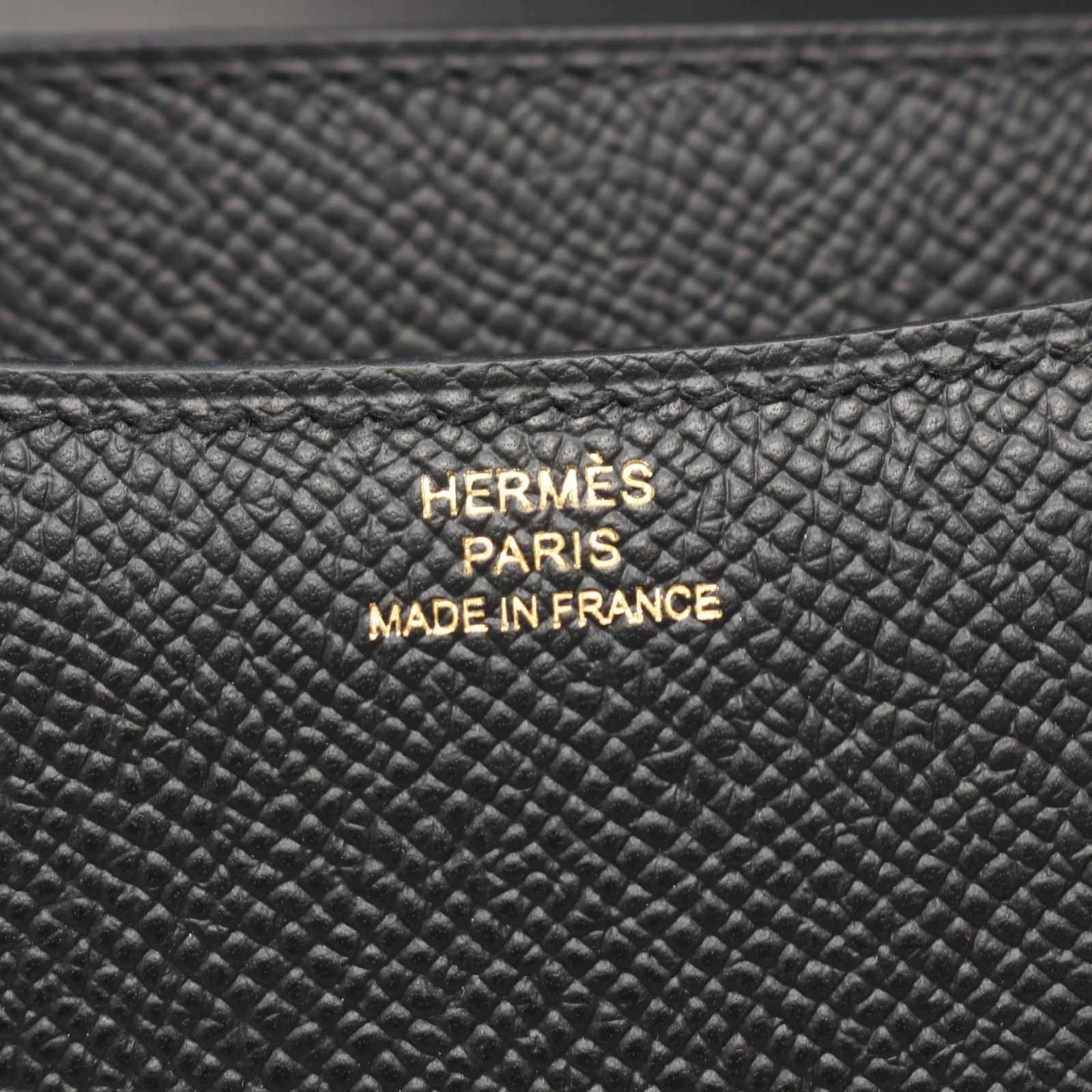Hermes Shoulder Bag Constance 3 Mini Miroir Black Leather Calf — view 4