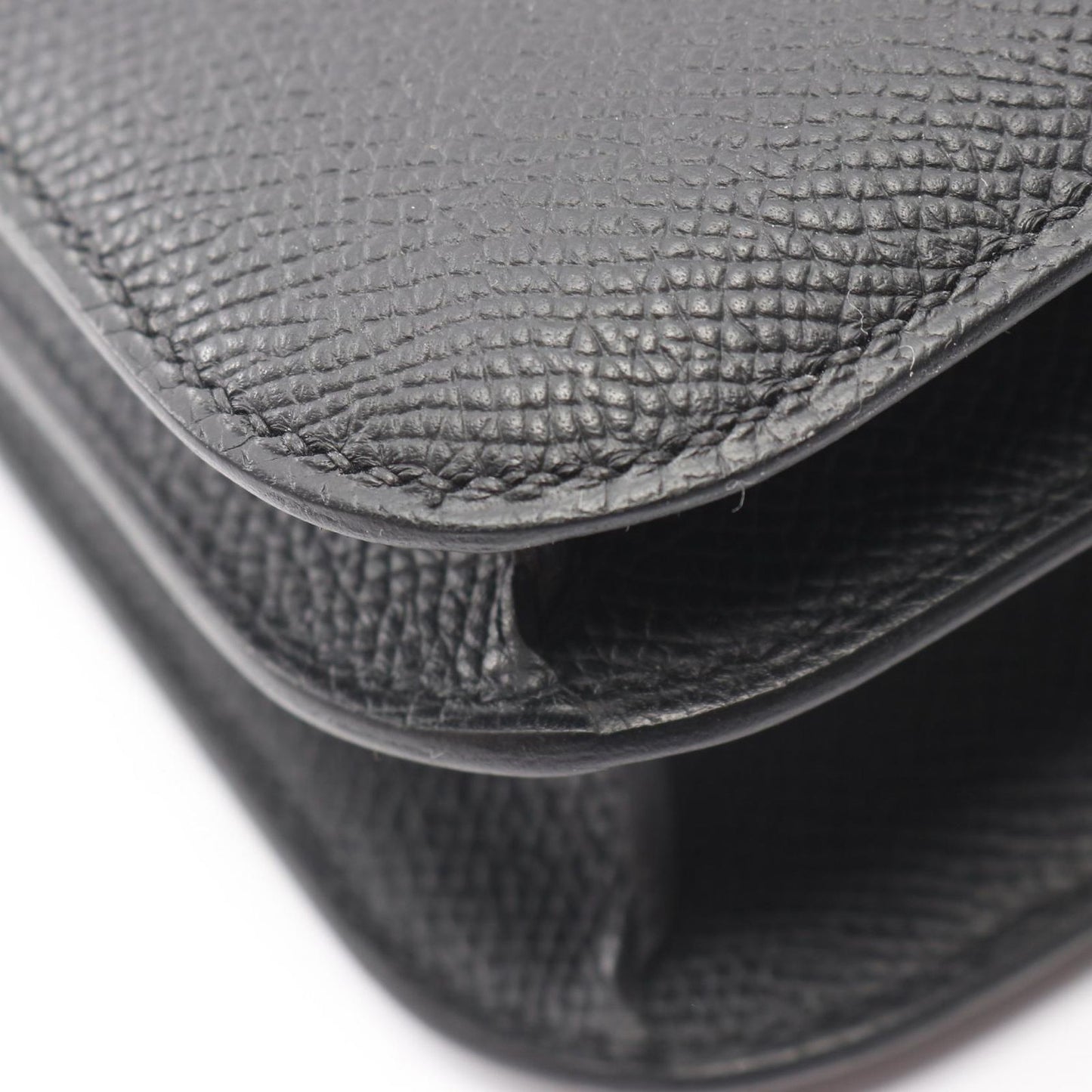Hermes Shoulder Bag Constance 3 Mini Miroir Black Leather Calf — view 6