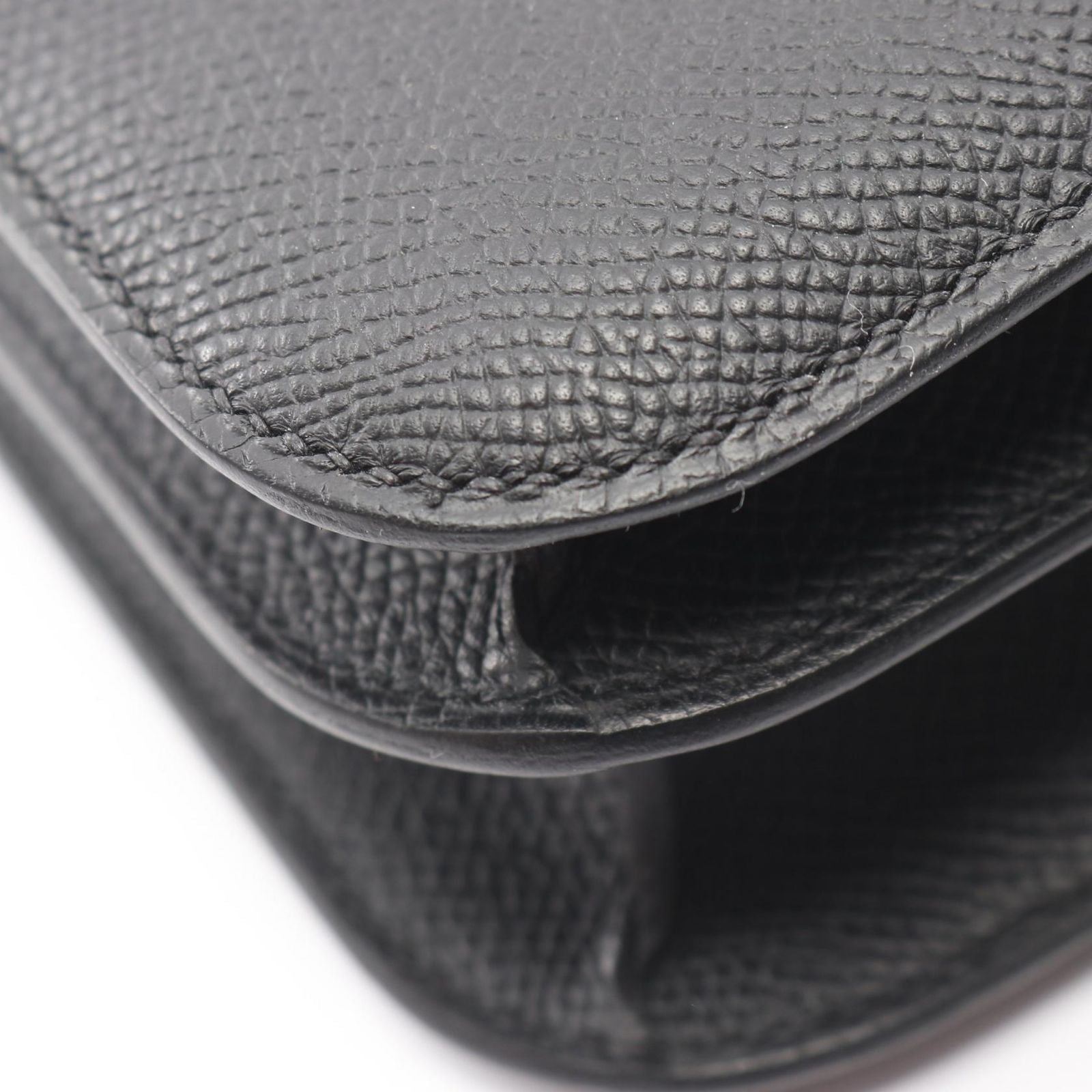 Hermes Shoulder Bag Constance 3 Mini Miroir Black Leather Calf — view 6
