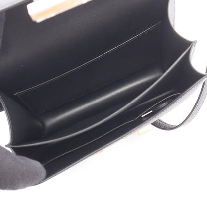 Hermes Shoulder Bag Constance 3 Mini Miroir Black Leather Calf — view 3