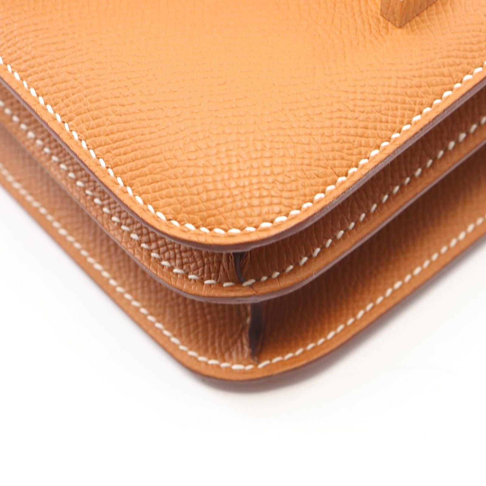 Hermes Shoulder Bag Constance 3 Mini Gold Leather Calf — view 6