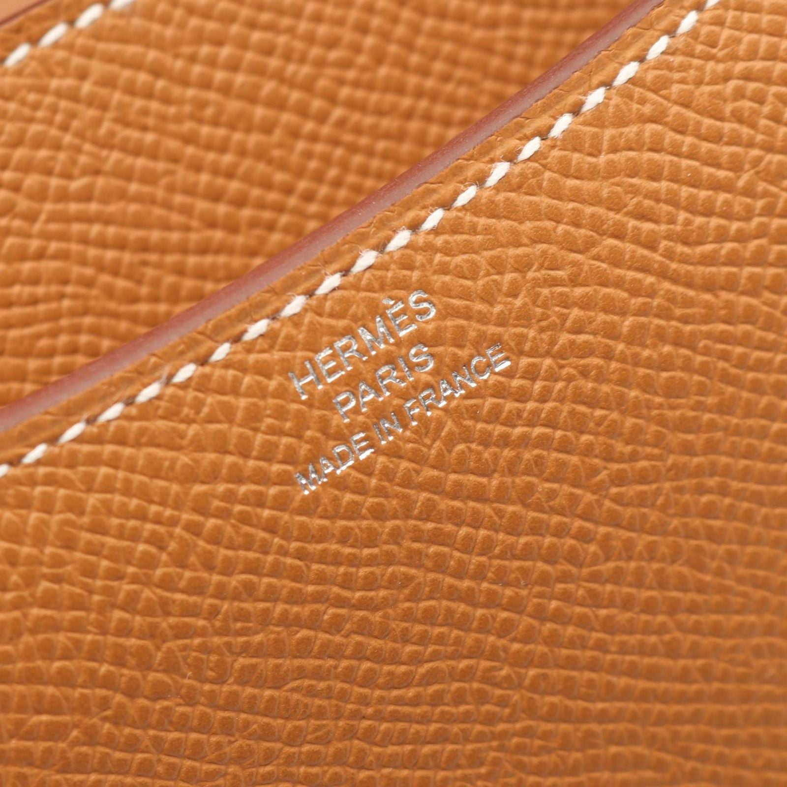Hermes Shoulder Bag Constance 3 Mini Gold Leather Calf — view 4