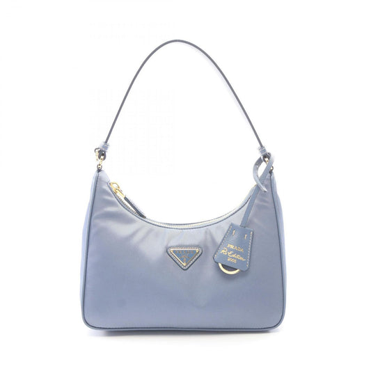 Prada Re Edition Re-Nylon Mini Bag Aviation Blue Nylon Saffiano Leather