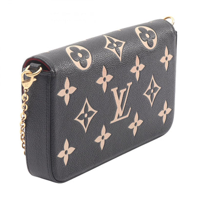 Louis Vuitton Shoulder Bag Pochette Felicity Monogram Empreinte Black Beige — view 2