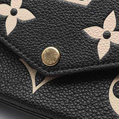 Louis Vuitton Shoulder Bag Pochette Felicity Monogram Empreinte Black Beige — view 7