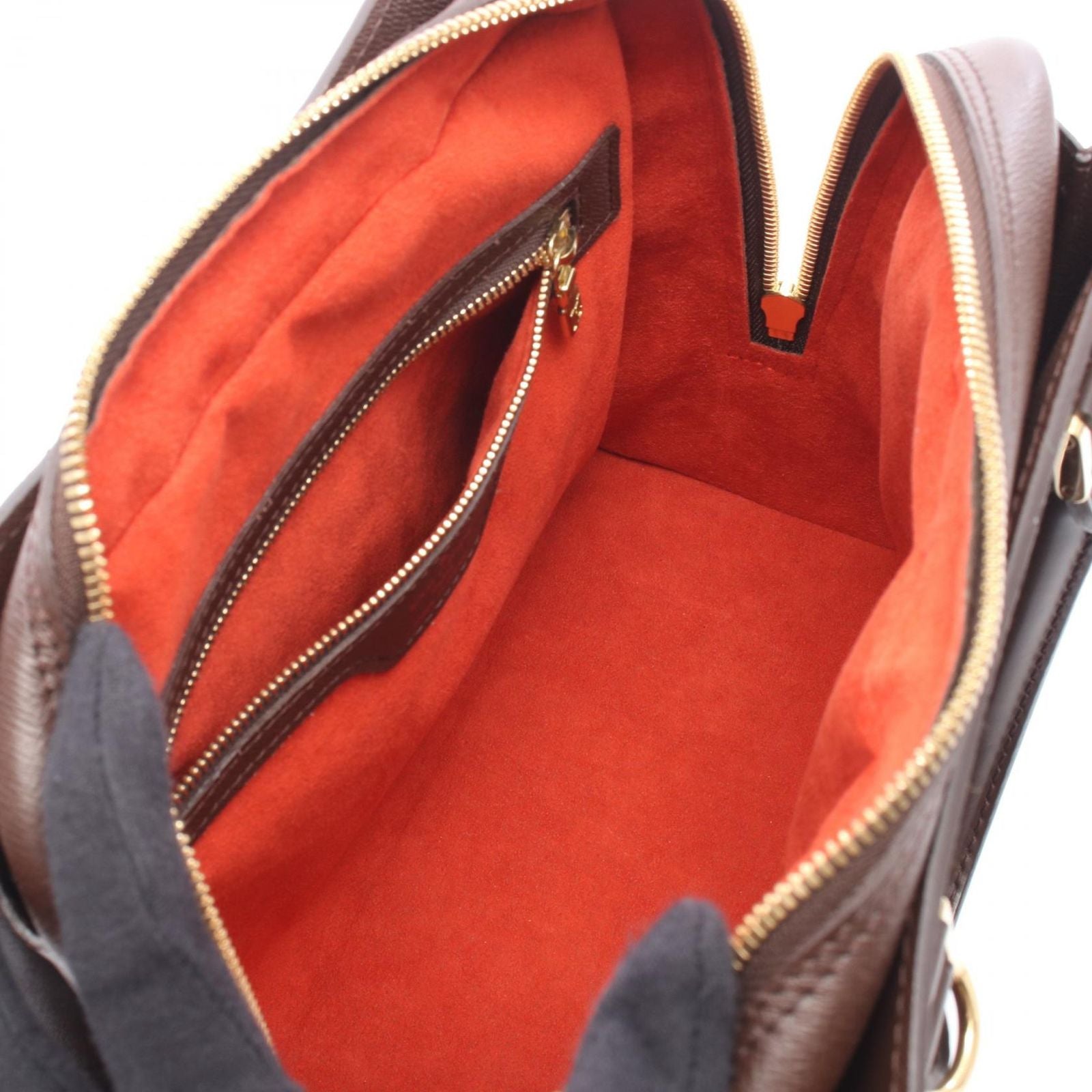 Louis Vuitton Handbag Triana Canvas Leather — view 3