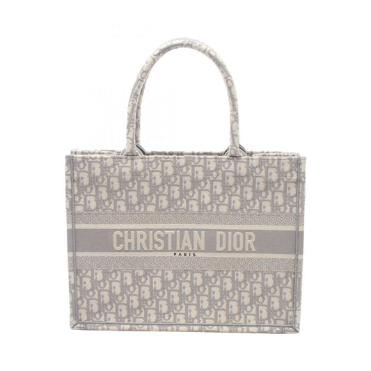 Dior Tote Book Gray Canvas