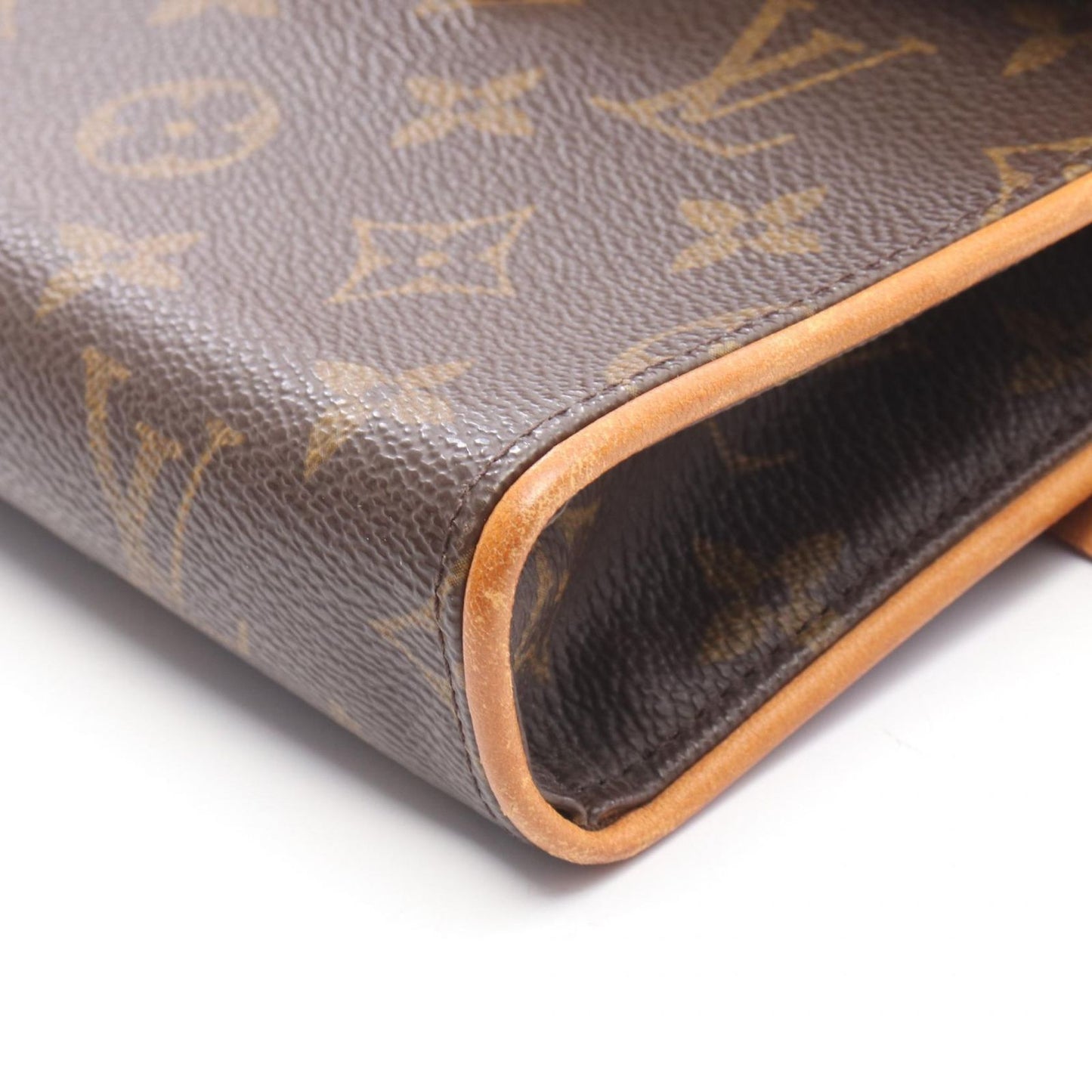 Louis Vuitton Waist Bag Pochette with Florentine Bouton Pression Canvas Leather — view 8