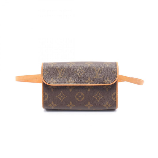 Louis Vuitton Waist Bag Pochette with Florentine Bouton Pression Canvas Leather